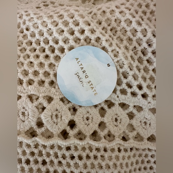 Altar’d State Swim Crocheted Natural Dress XS/S - Picture 6 of 8